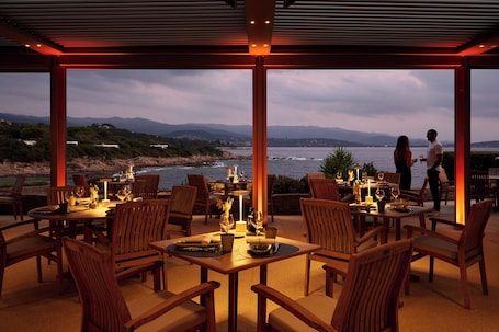 Breakfast, lunch, dinner served; local cuisine, pool views