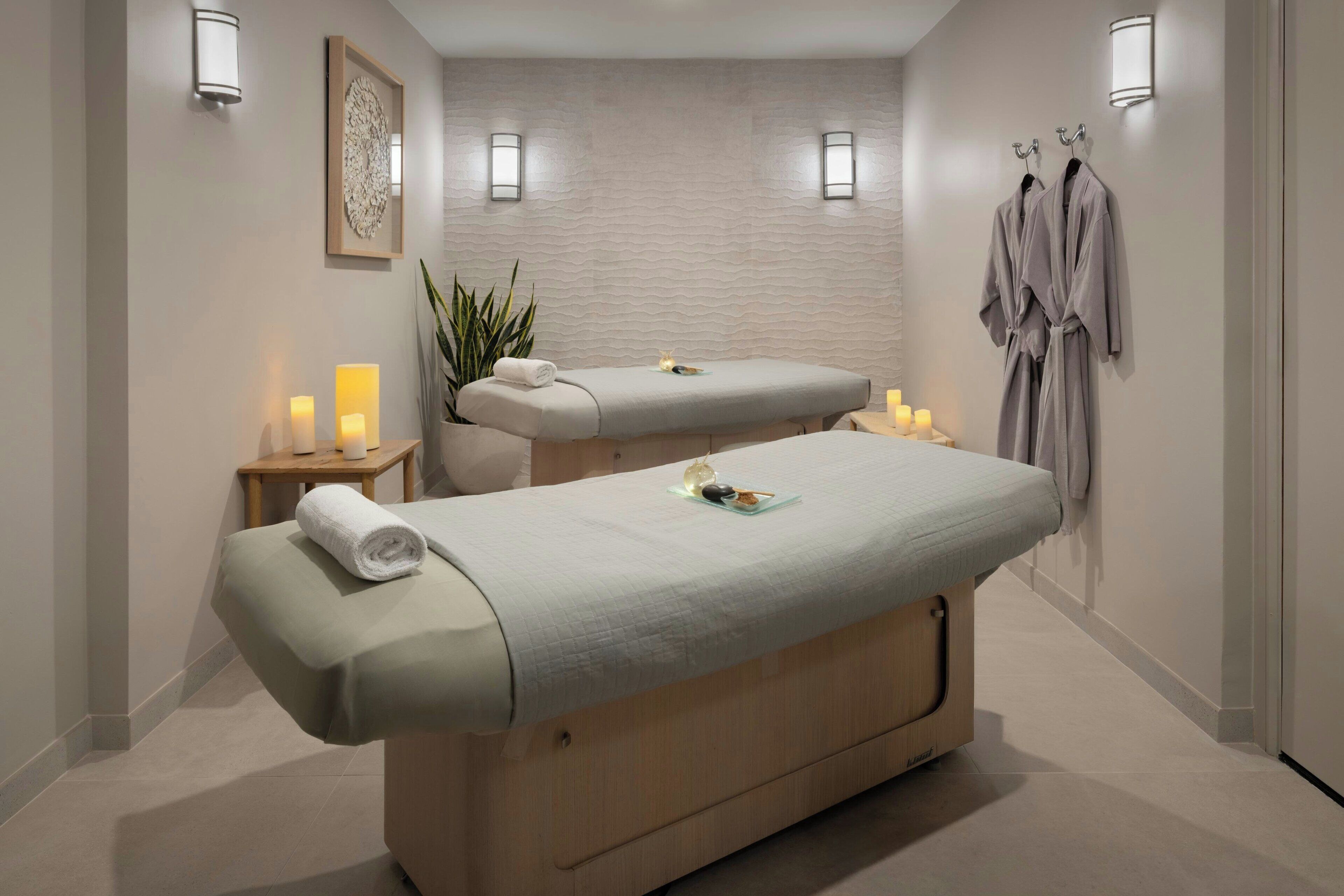 Couples treatment room(s), sauna, hot tub, steam room, body treatments