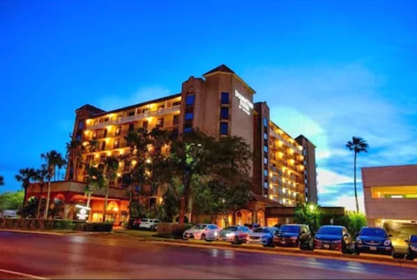 Front of property – evening/night