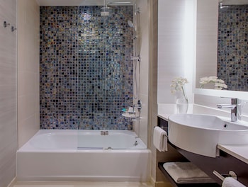 Designer toiletries, hair dryer, towels at Hyatt Regency La Jolla