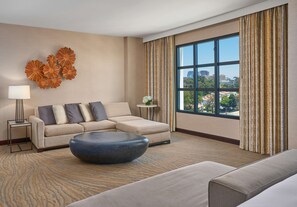 Hypo-allergenic bedding, pillow-top beds, in-room safe, desk