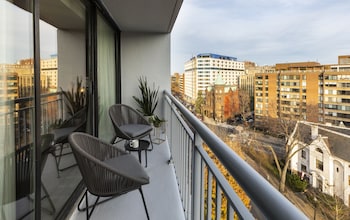 Patio, balcany or terrace at Hotel Madera