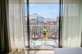 Patio, balcany or terrace at Hotel Madera