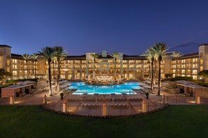 6 outdoor pools, open 6:00 AM to 10:00 PM, cabanas (surcharge) - Fairmont Scottsdale Princess (Scottsdale)