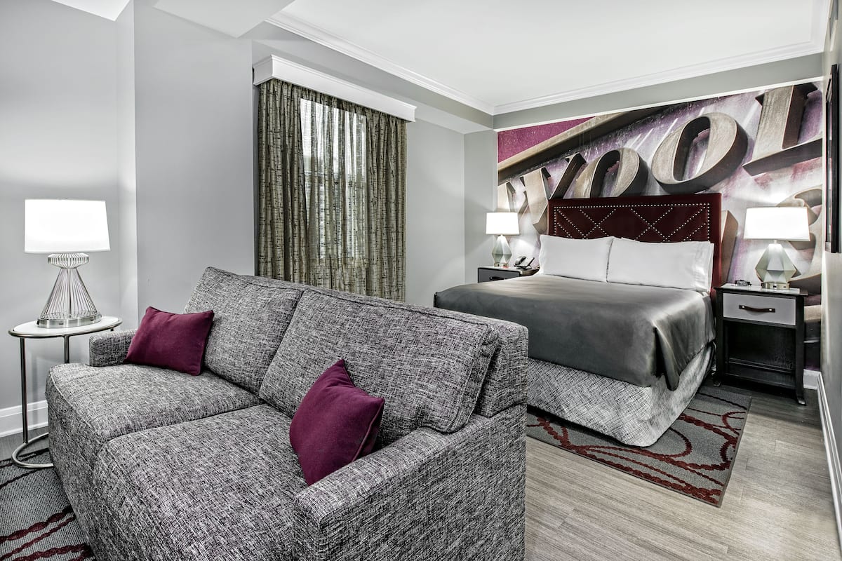 Premium bedding, pillow-top beds, in-room safe, desk