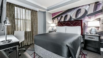 Premium bedding, pillow-top beds, in-room safe, desk