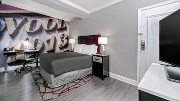 Premium bedding, pillowtop beds, in-room safe, desk