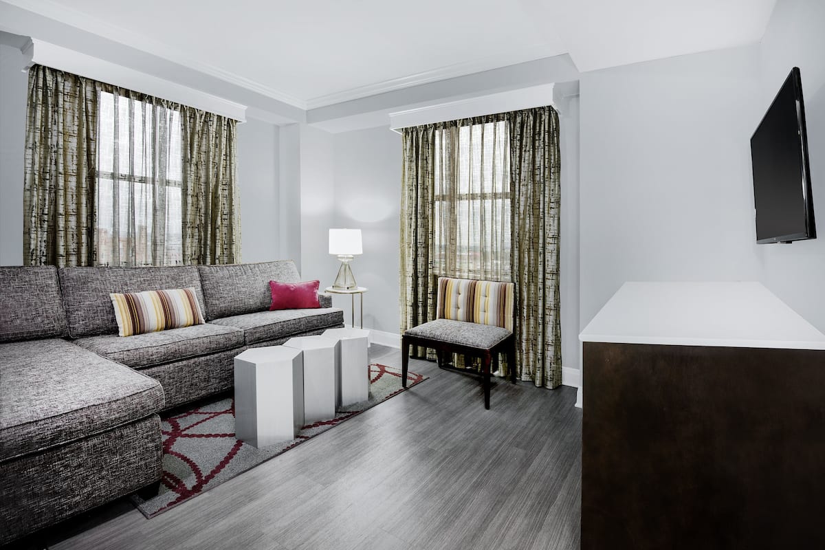 Premium bedding, pillow-top beds, in-room safe, desk