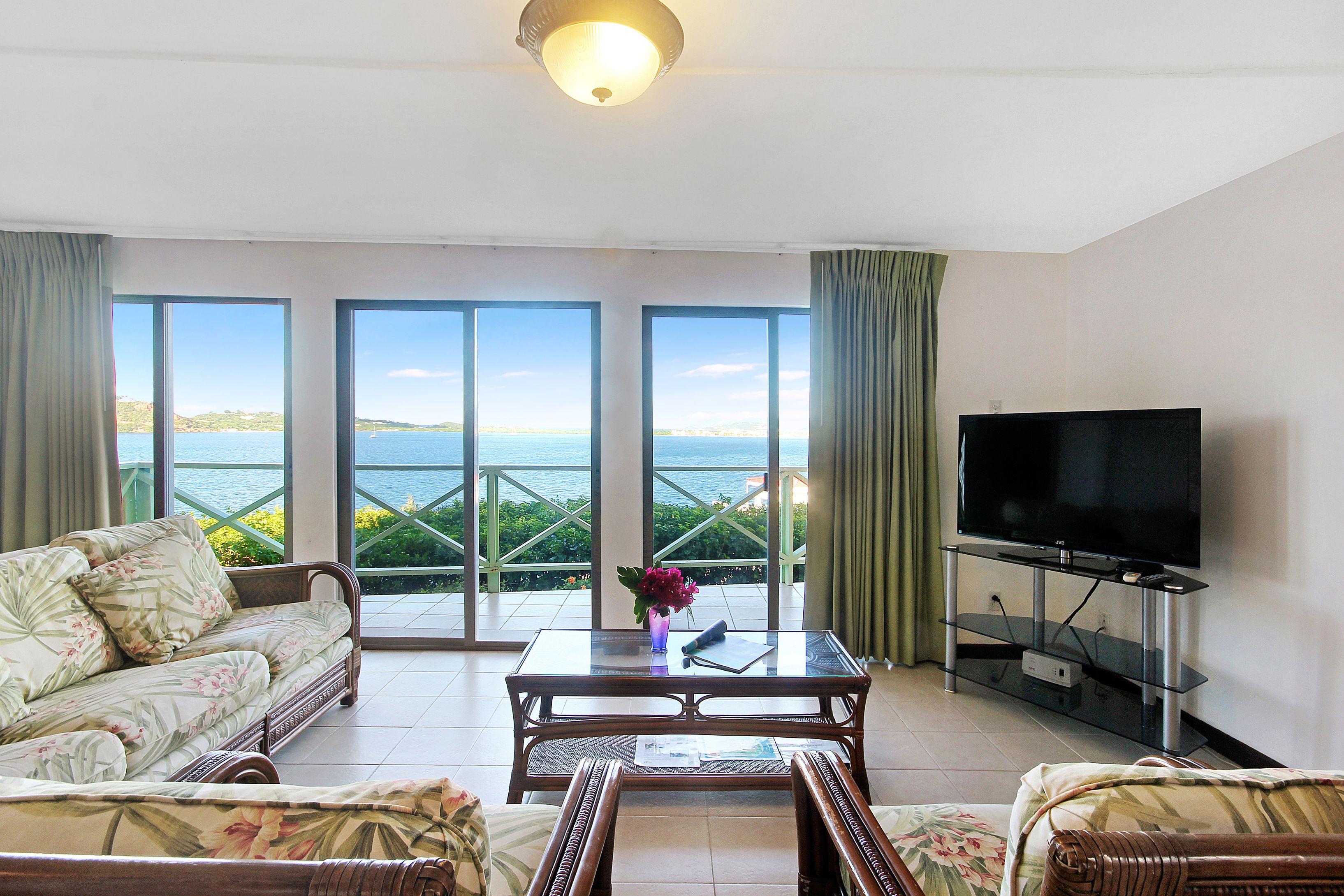 2 Bedroom Villa, Water View | Living room | 42-inch LCD TV with cable channels, TV