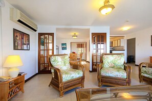2 Bedroom Villa, Water View | Living room | 42-inch LCD TV with cable channels, TV