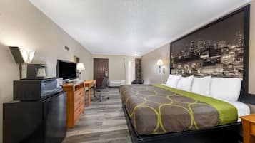 Habitación estándar, 1 cama King size | Escritorio, tabla de planchar con plancha y cunas gratuitas