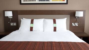 In-room safe, desk, laptop workspace, soundproofing