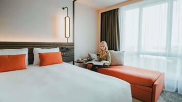 Superior Room, 1 Queen Bed with Sofa bed | Premium bedding, memory foam beds, in-room safe, desk