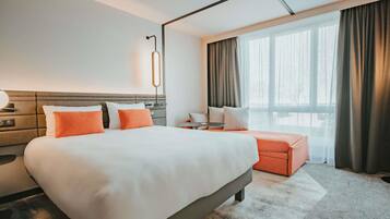 Superior kamer, 1 queensize bed met slaapbank | Luxe beddengoed, bedden met traagschuimmatrassen, een kluis op de kamer