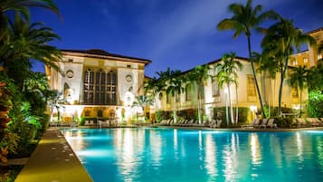 Outdoor pool, open 6:00 AM to 8:00 PM, cabanas (surcharge)