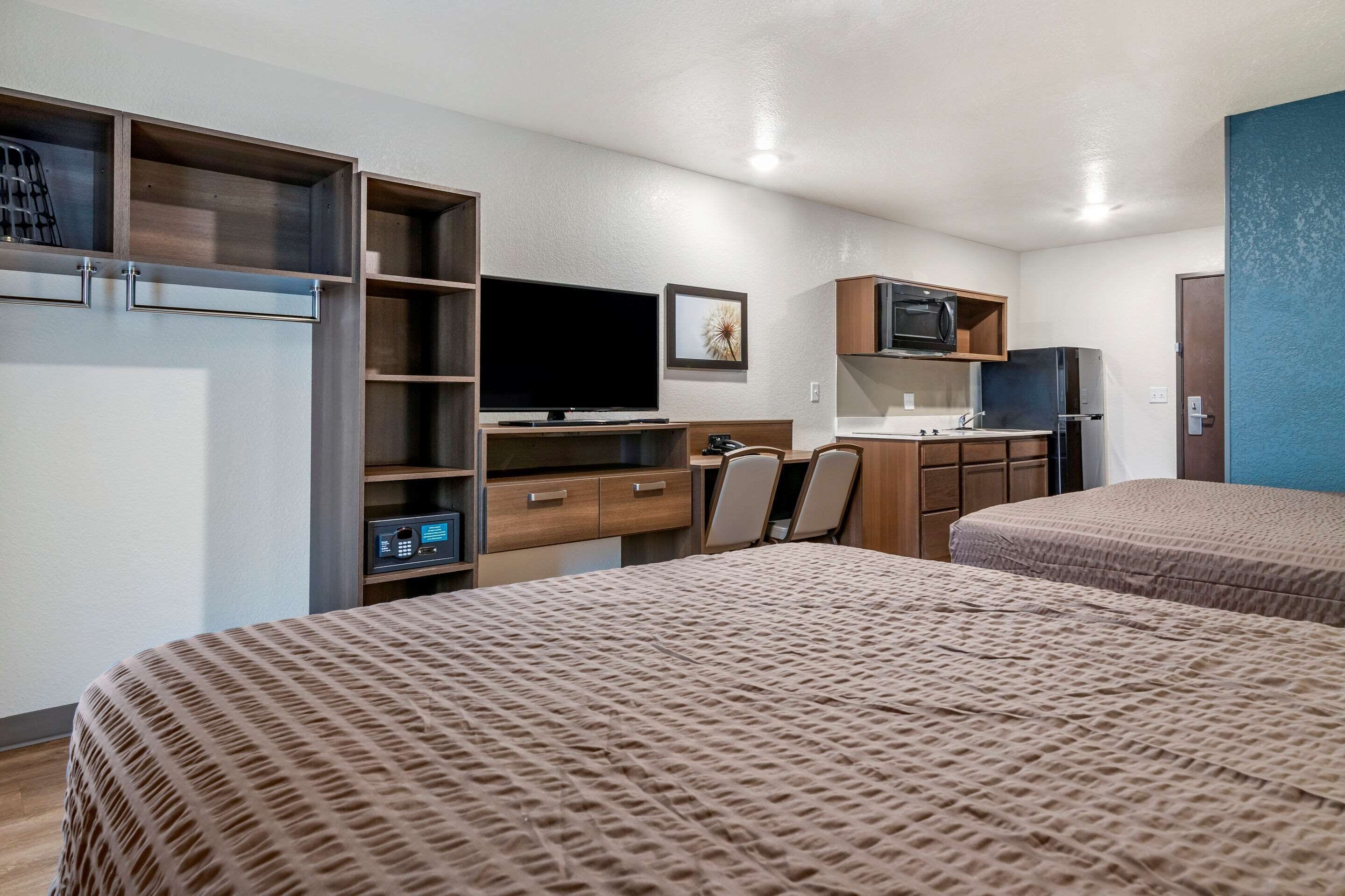 Desk, blackout curtains, iron/ironing board, free WiFi