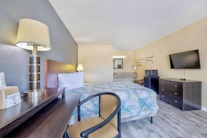 Standard Room, 1 Queen Bed, Non Smoking, Refrigerator & Microwave | Individually furnished, desk, laptop workspace, blackout drapes