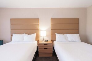 Standard Room, 2 Double Beds | 1 bedroom, in-room safe, desk, laptop workspace