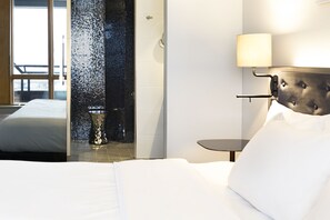 1 habitación, ropa de cama de alta calidad, edredón y minibar 