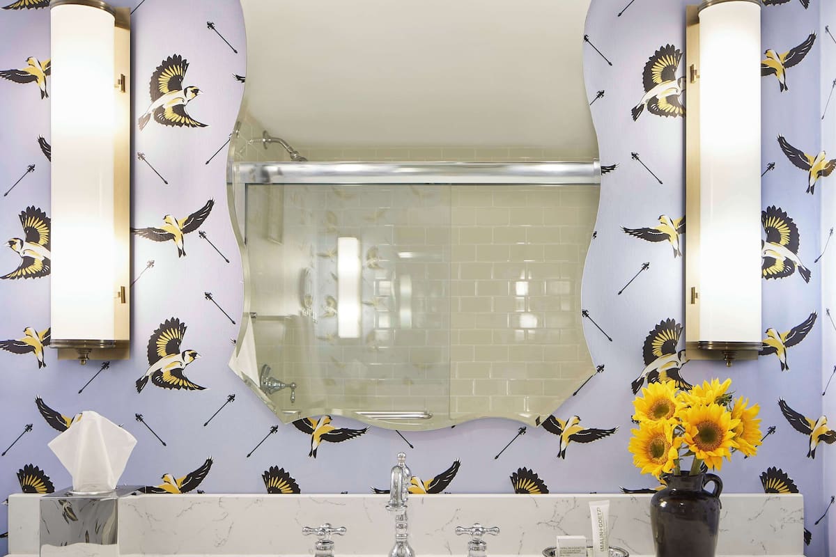 room, 1 king bed | bathroom | free toiletries, hair dryer, towels