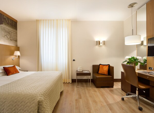 Minibar, in-room safe, desk, blackout drapes