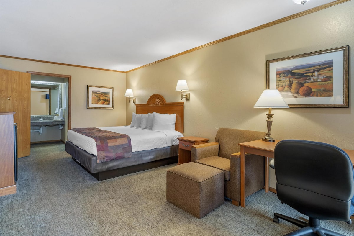 Standard Room, 1 King Bed, Accessible, Bathtub | Pillowtop beds, desk, laptop workspace, blackout drapes