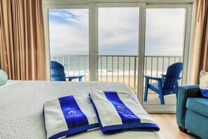 Room, 2 Queen Beds, Oceanfront | Premium bedding, in-room safe, blackout drapes, iron/ironing board