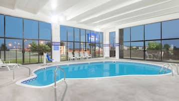 Indoor pool, a heated pool