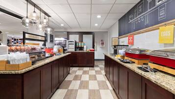 Free daily buffet breakfast