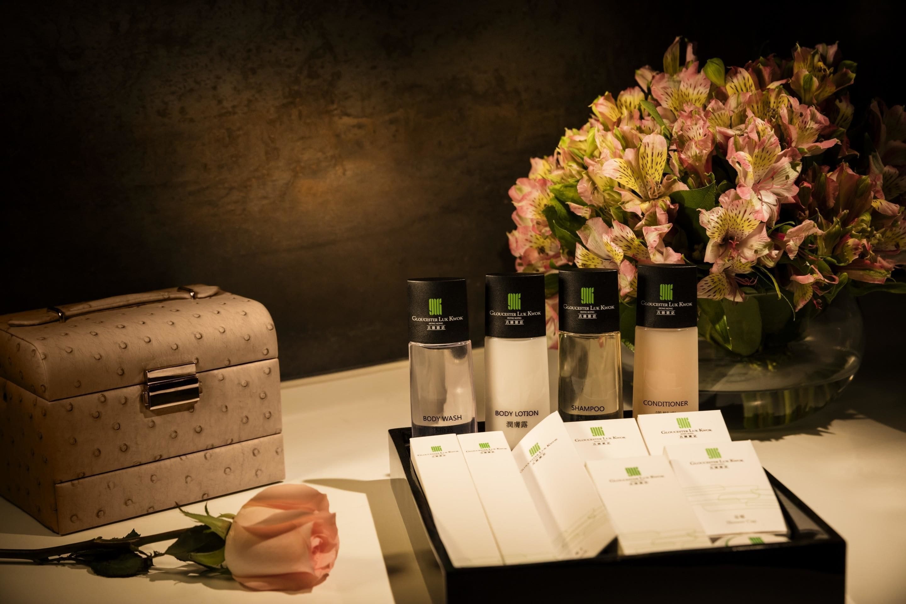 shower, free toiletries, hair dryer, bathrobes