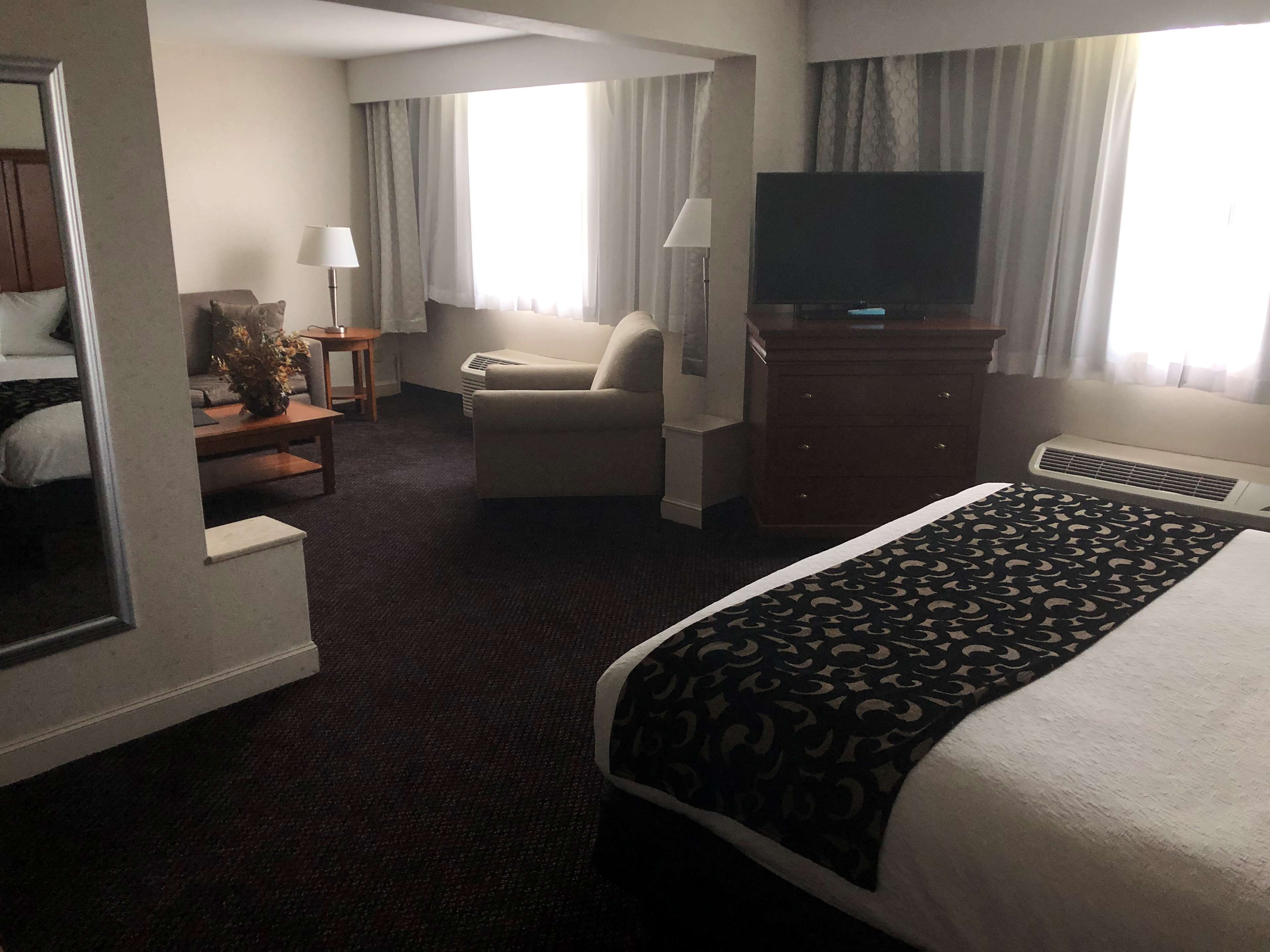 Suite, 1 King Bed, Non Smoking, Refrigerator & Microwave (with Sofabed) | Premium bedding, in-room safe, desk, laptop workspace