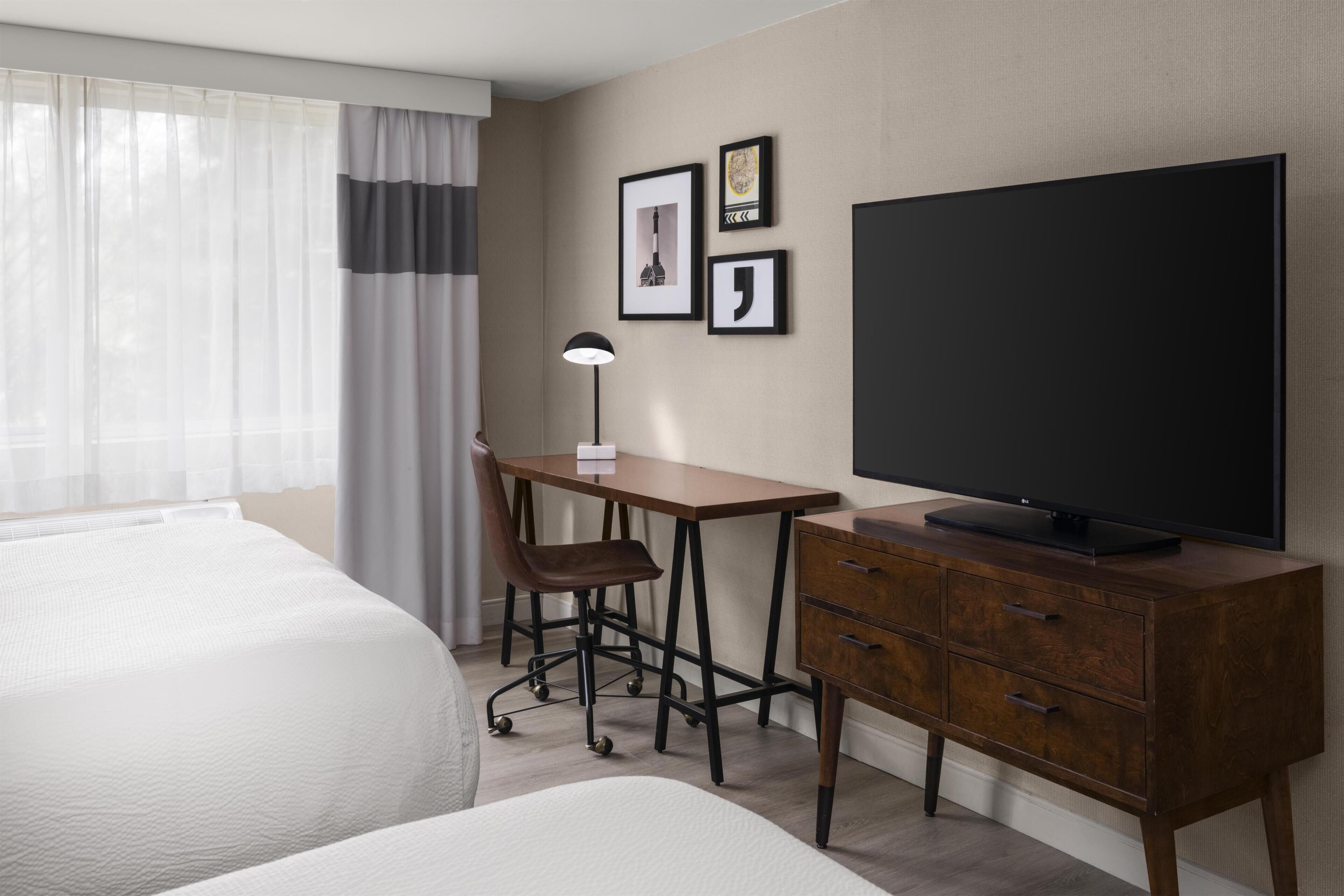 Standard Room, 2 Queen Beds, Non Smoking (Shower Only) | Premium bedding, in-room safe, desk, laptop workspace