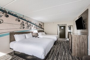 Standardrum - 2 queensize-sängar - icke-rökare | Sängtillbehör av högsta kvalitet, bäddmadrasser och skrivbord