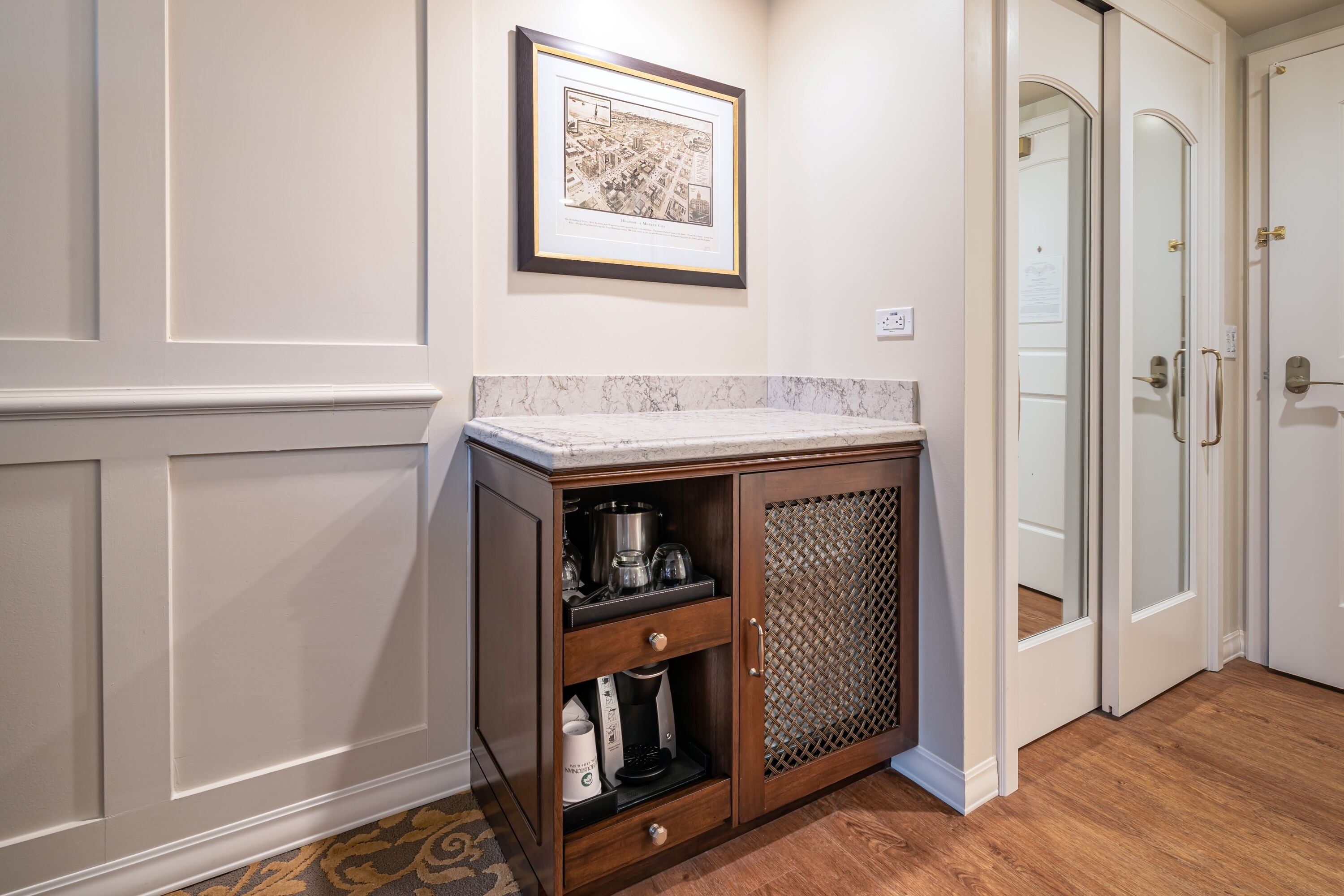 premium bedding, down duvets, tempur-pedic beds, minibar