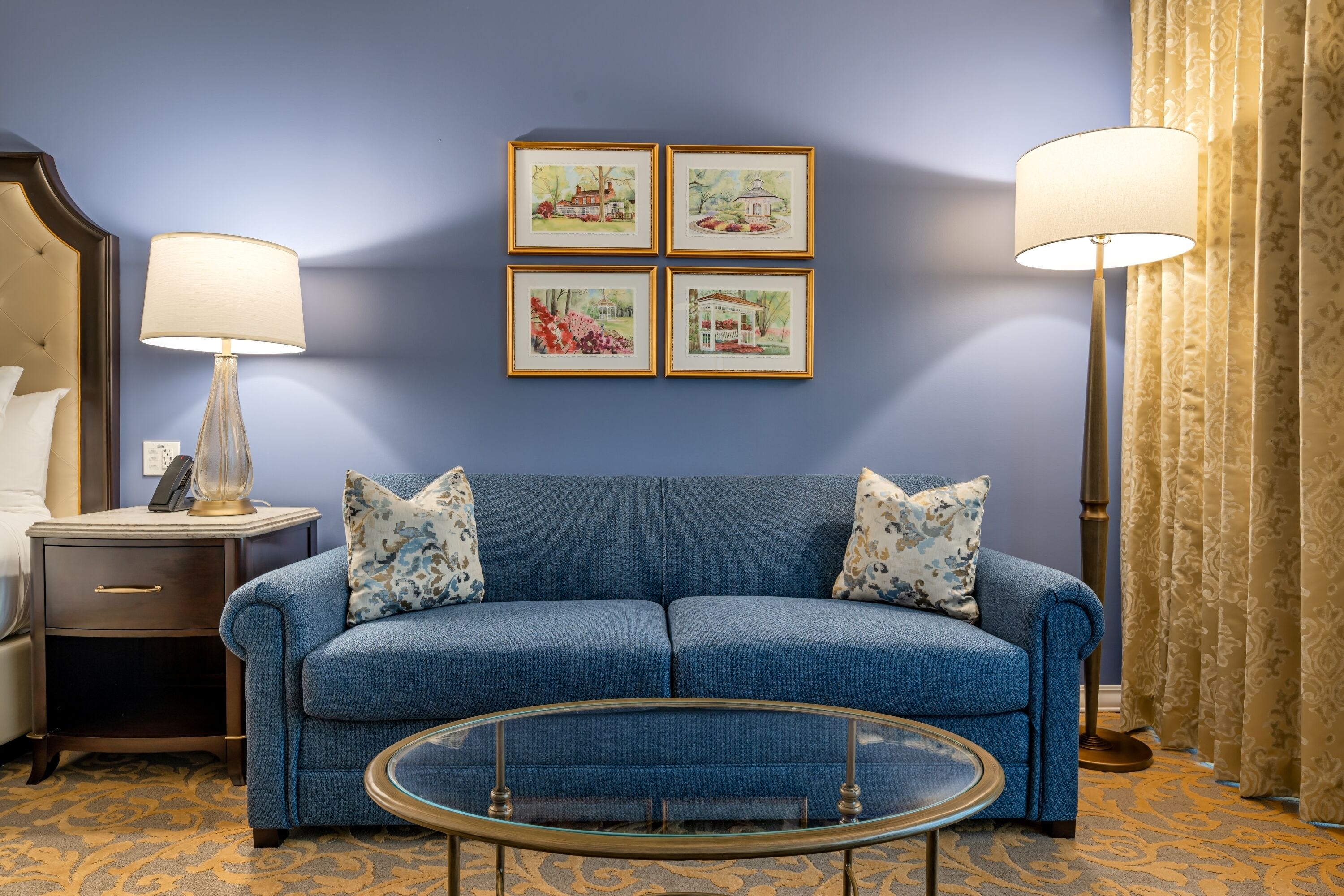 premium bedding, down duvets, tempur-pedic beds, minibar