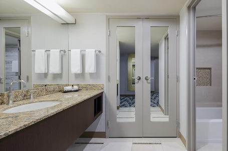 Executive Suite | Bathroom | Designer toiletries, hair dryer, towels, soap. Hyatt Regency DFW International Airport - Adjacent to Terminal C