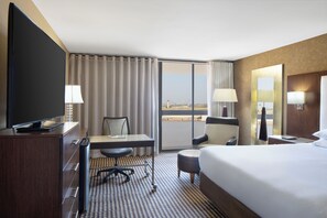Premium bedding, pillow-top beds, desk, laptop workspace - Hyatt Regency DFW International Airport - Adjacent to Terminal C (Dallas)