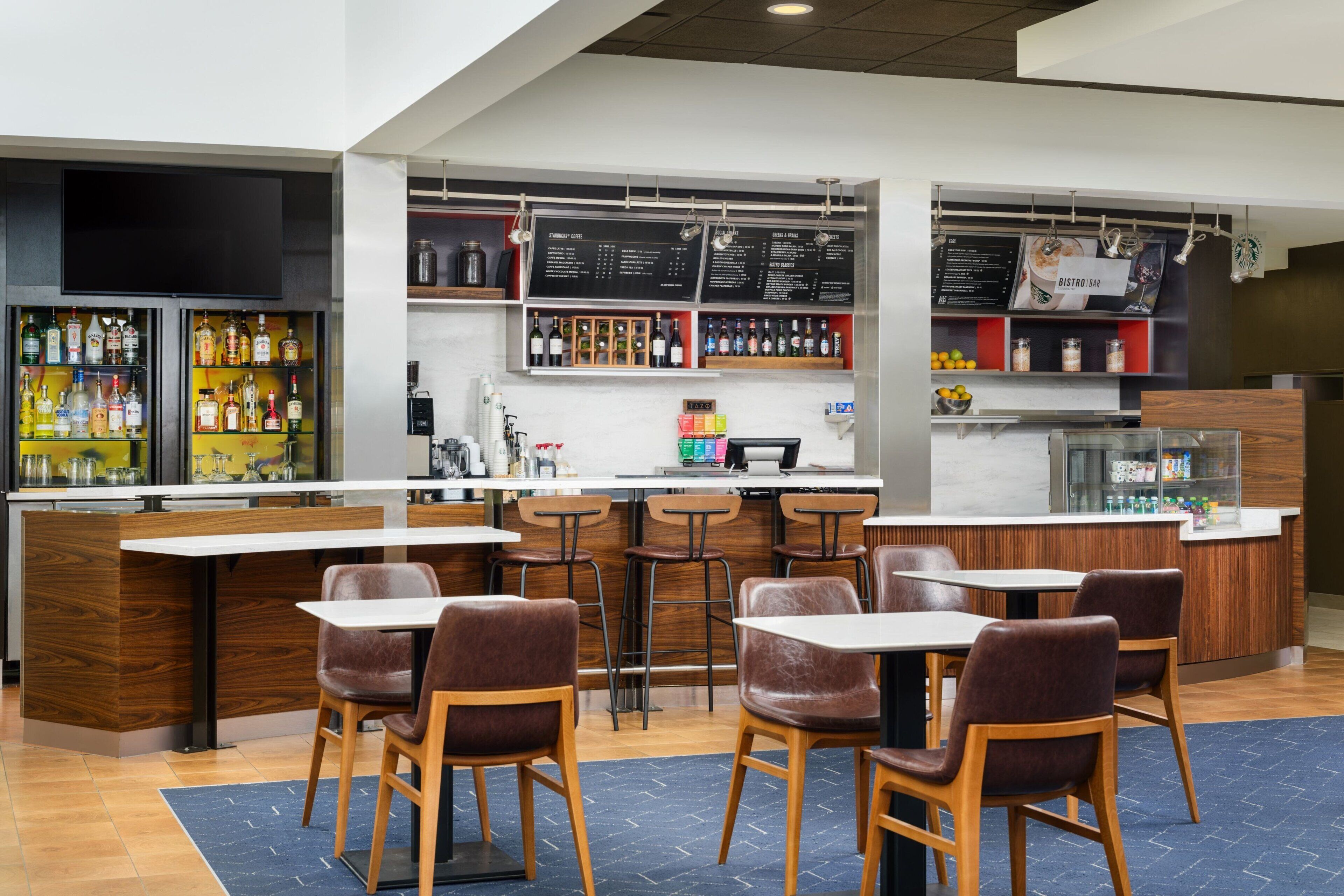 serves breakfast and dinner