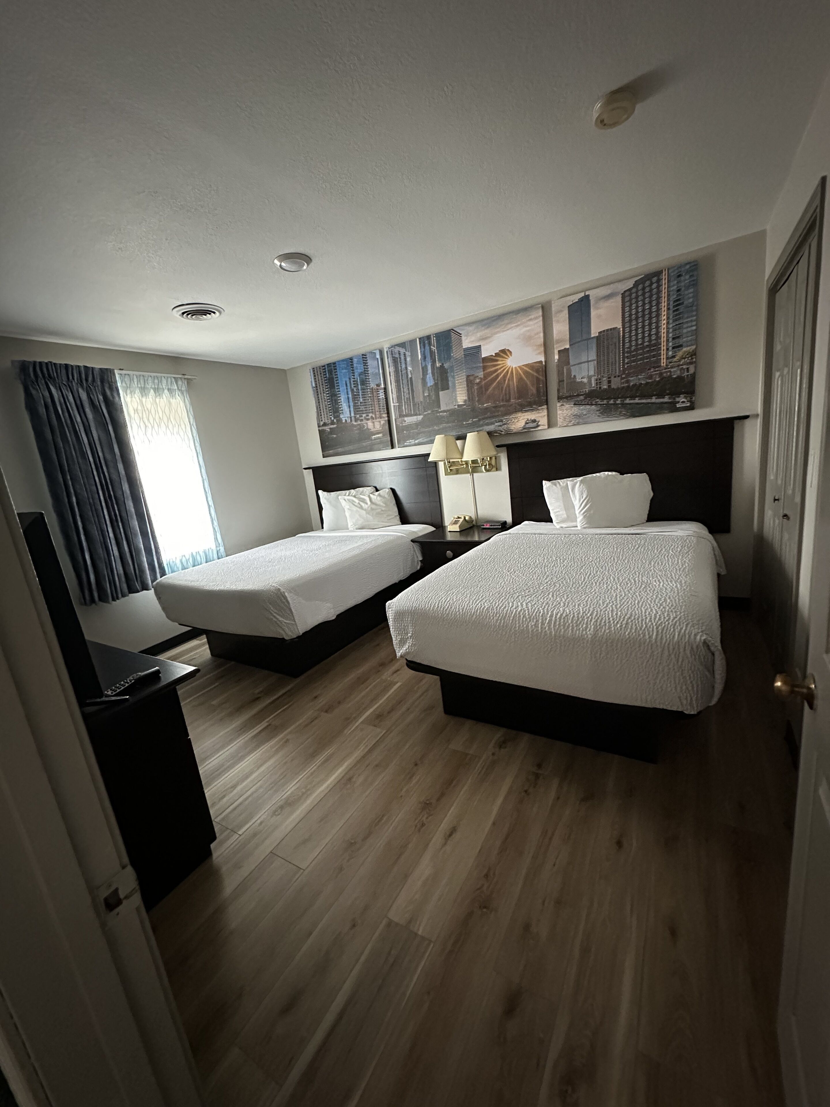 Suite, 2 Bedrooms, Non Smoking (1 King and 2 Double Beds) | 1 bedroom, desk, laptop workspace, blackout drapes