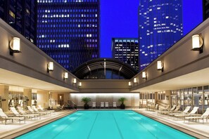Indoor pool, open 5:00 AM to 11:00 PM, pool loungers
