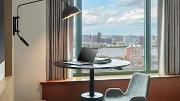 Premium bedding, pillowtop beds, in-room safe, desk