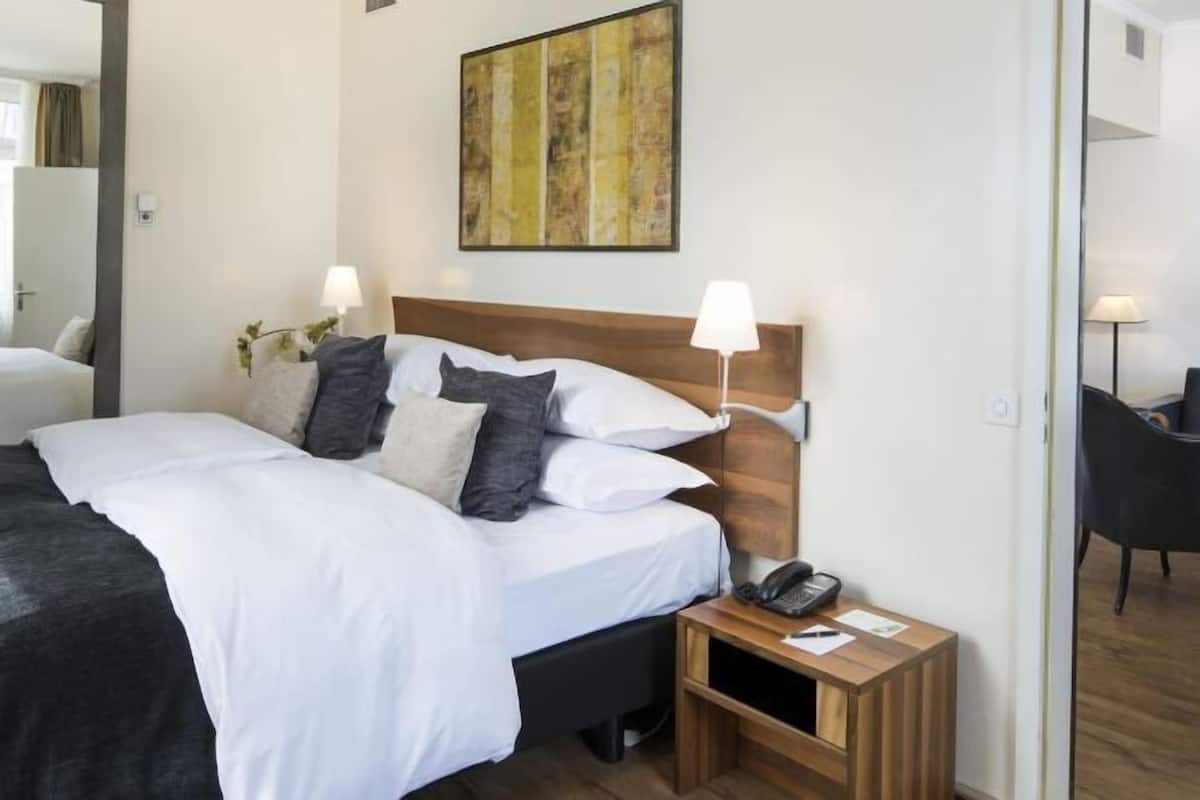 1 chambre, literie hypoallergénique, couette en duvet d'oie, minibar