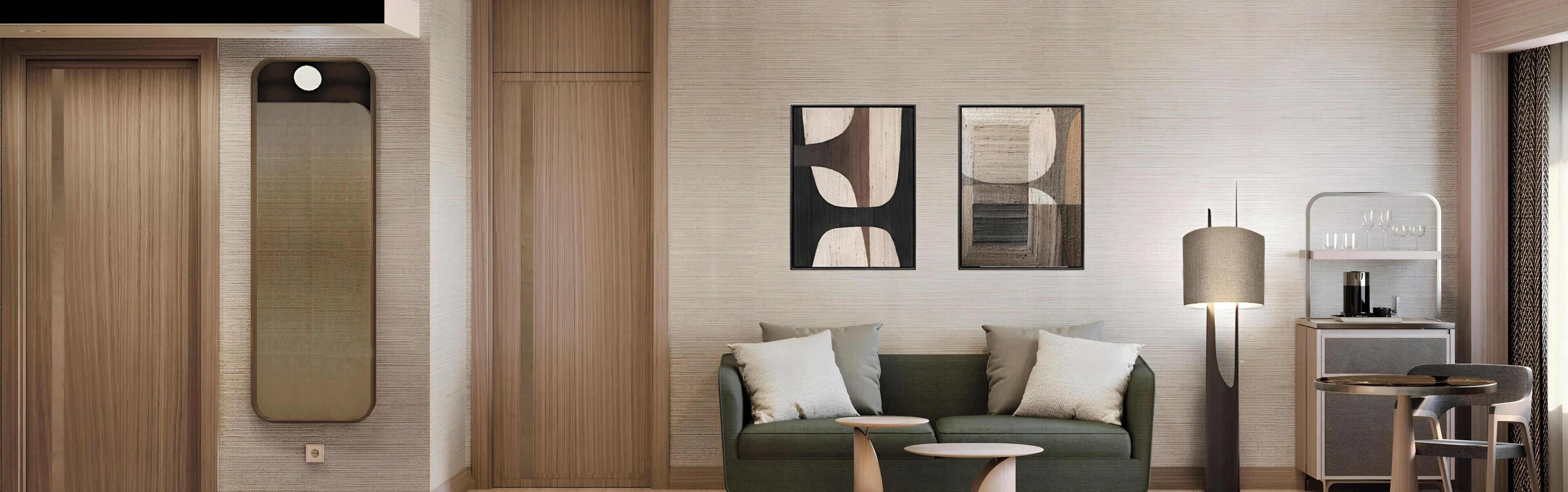 Suite, 1 King Bed, Corner | Living area | LCD TV, video-game console