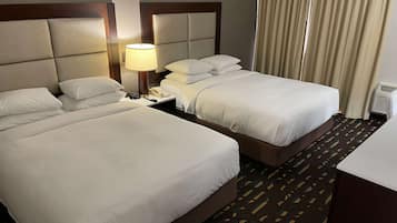 Room, 2 Queen Beds, Accessible, Non Smoking | Pillowtop beds, in-room safe, desk, laptop workspace