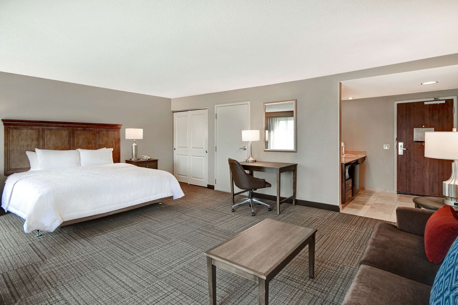 Premium bedding, down comforters, desk, laptop workspace