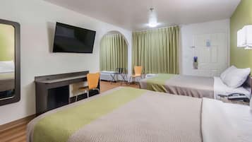 Free WiFi, bed sheets, alarm clocks