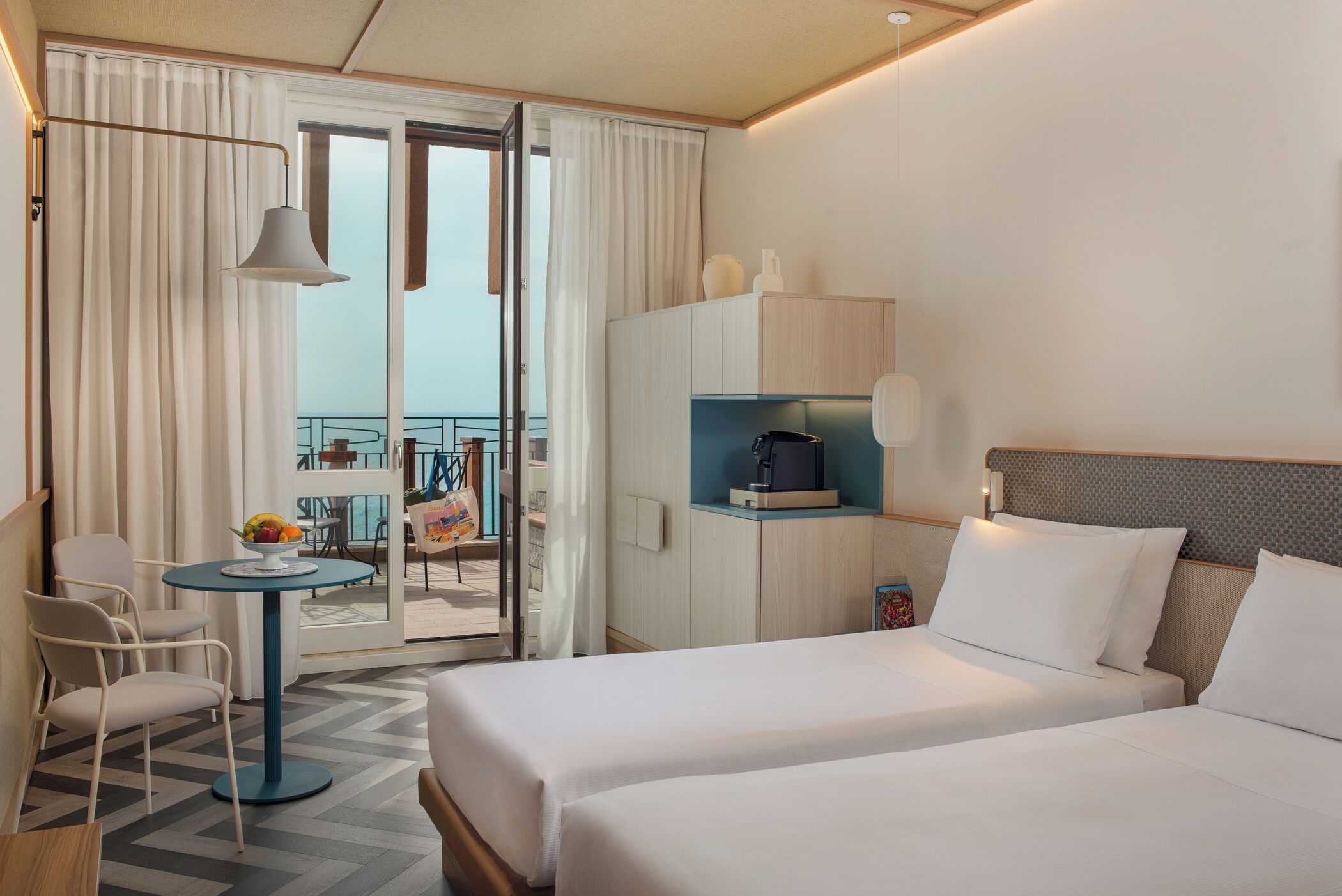 Premium Twin Room (View) | 1 bedroom, premium bedding, down comforters, minibar