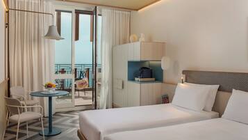 1 habitación, ropa de cama de alta calidad, cubrecamas y minibar