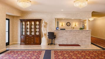 Siddeområde i lobbyen