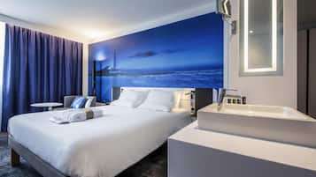 Chambre Exécutive, 1 grand lit | Literie de qualité supérieure, minibar, coffres-forts dans les chambres